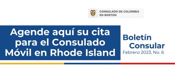 Agende aquí su cita para el Consulado Móvil en Rhode Island
