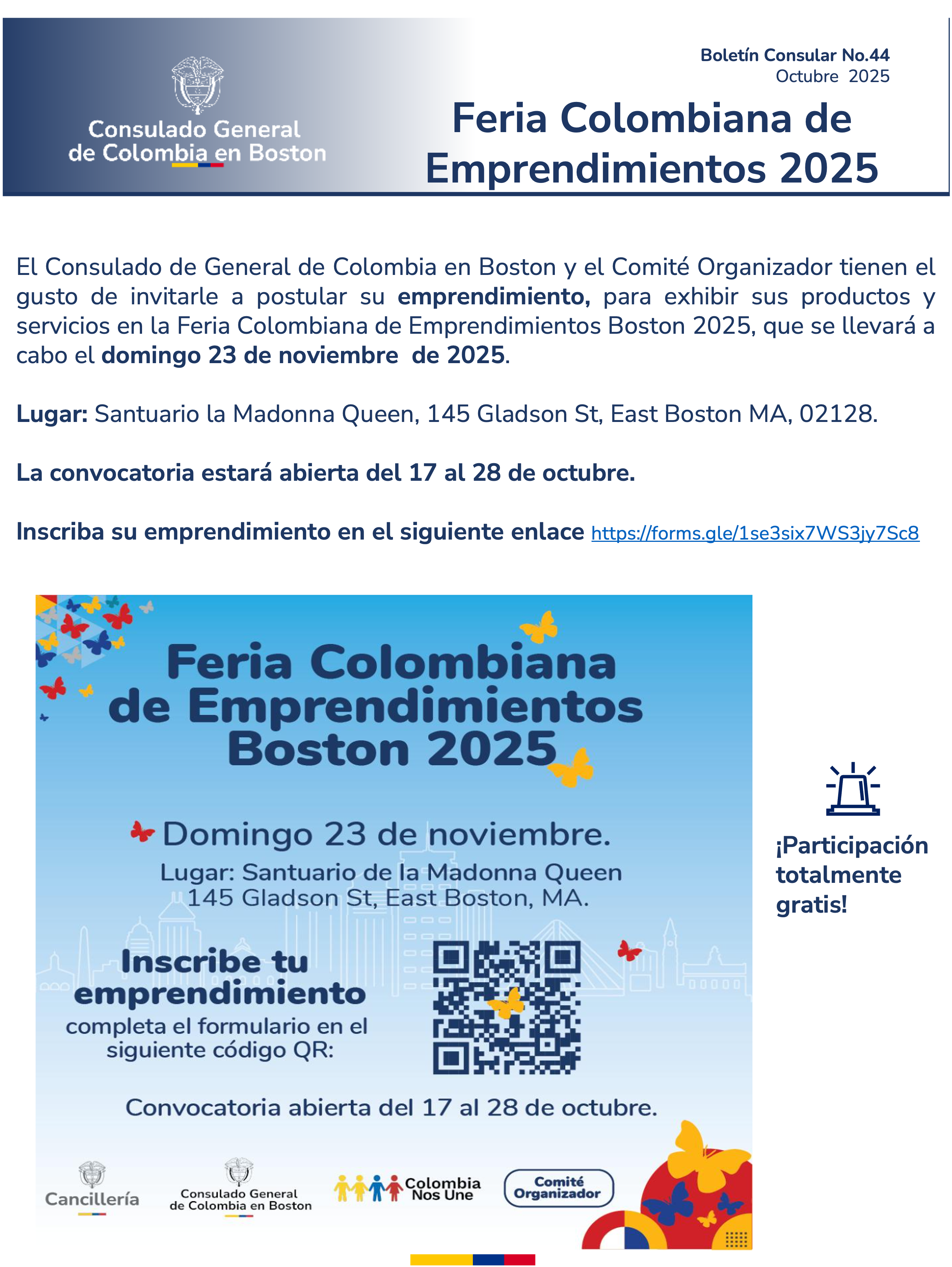 Feria de Emprendimiento Boston