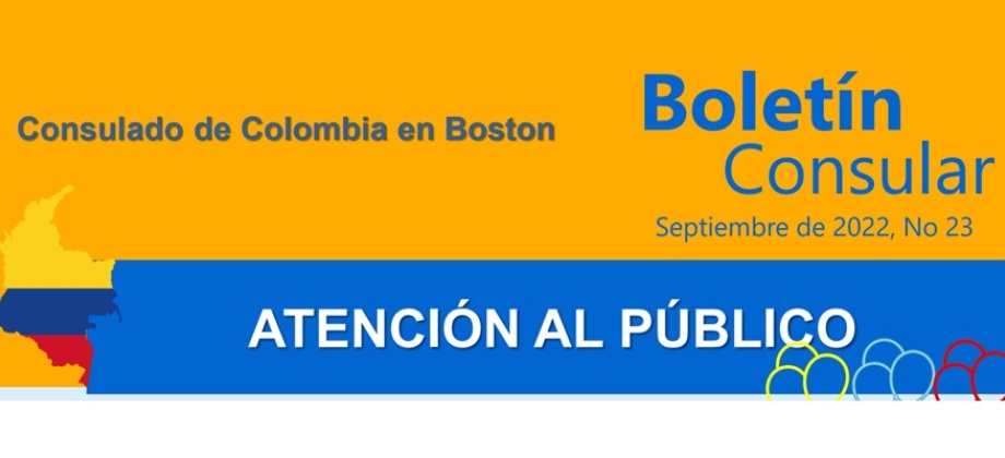 El Consulado de Colombia en Boston invita al Consulado Móvil en Rhode Island que se realizará el 24 de septiembre 
