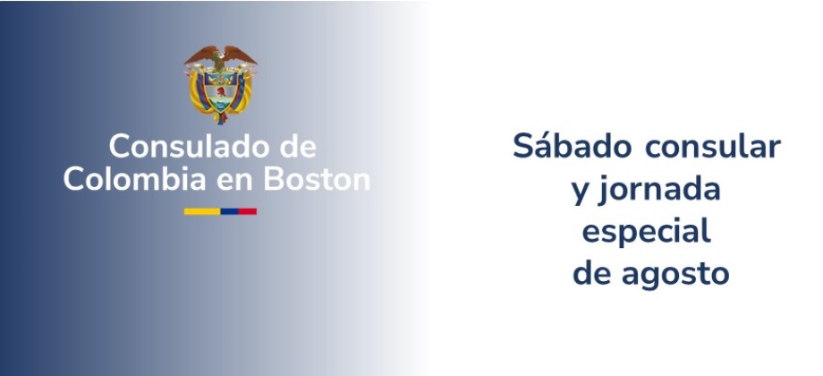 Jornadas especiales de atención de trámites en el mes de agosto en la sede del Consulado de Colombia en Boston