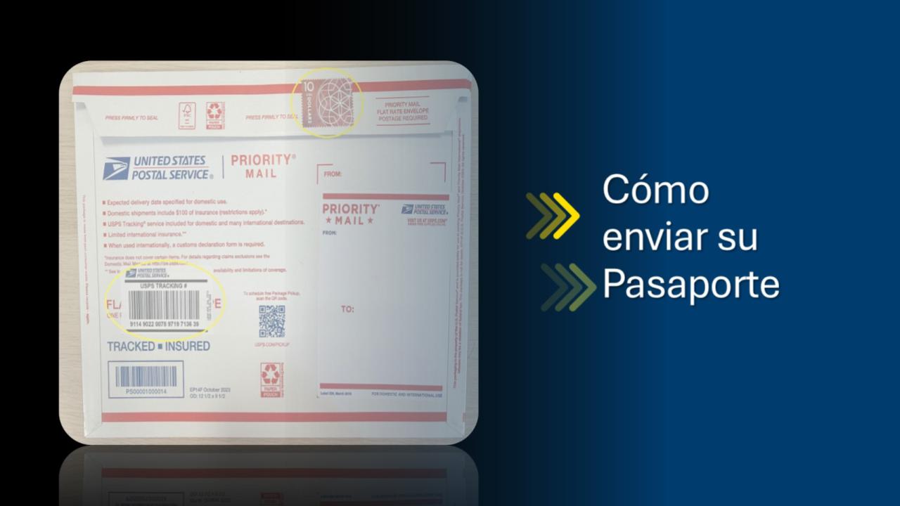 Consulta el procedimiento para el envío de su pasaporte mediante correo certificado