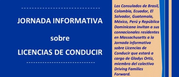 Este 4 de junio participa de la jornada informativa sobre Licencias de Conducción