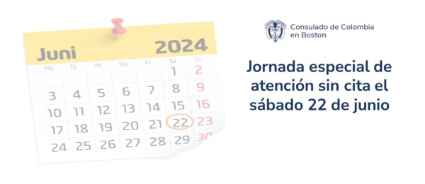 Jornada especial de atención a trámites sin cita este sábado 22 de junio de 2024