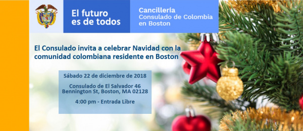 Celebración navideña en el Consulado de Colombia en Boston